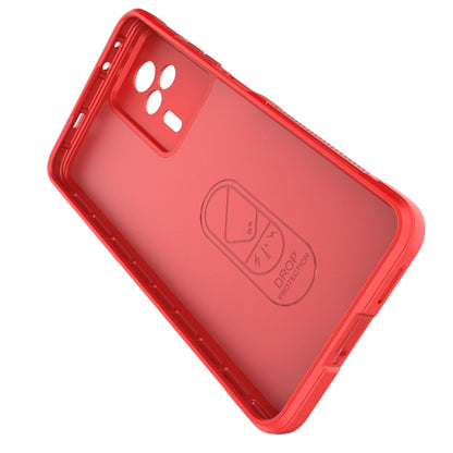 For Xiaomi Redmi K60E 5G Magic Shield TPU + Flannel Phone Case(Red) - Xiaomi Cases by buy2fix | Online Shopping UK | buy2fix