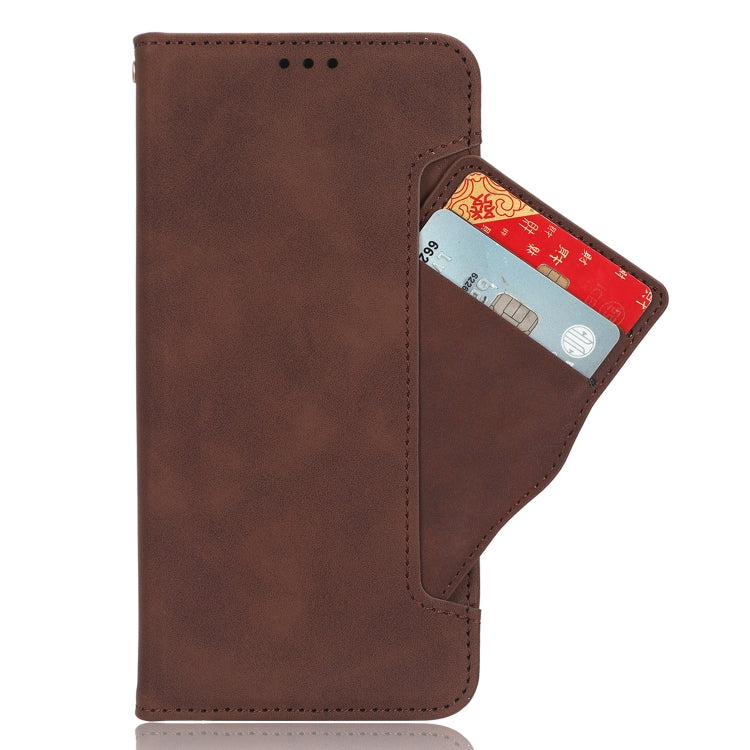 For Blackview A85 Skin Feel Calf Texture Card Slots Leather Phone Case(Brown) - More Brand by buy2fix | Online Shopping UK | buy2fix