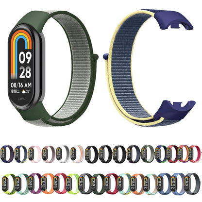 For Xiaomi Mi Band 8 Loop Nylon Watch Band(Indigo Blue) - Watch Bands by buy2fix | Online Shopping UK | buy2fix
