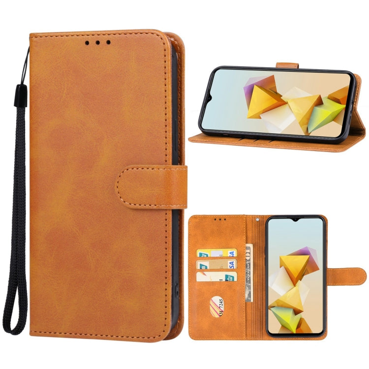 For ZTE Blade A73 5G Leather Phone Case(Brown) - ZTE Cases by buy2fix | Online Shopping UK | buy2fix