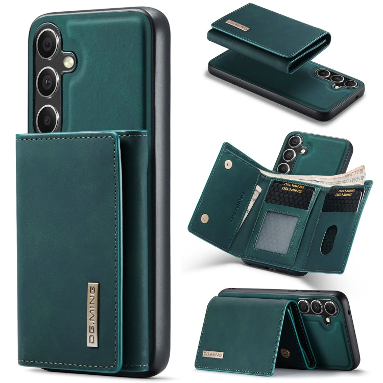 For Samsung Galaxy S24+ 5G DG.MING M1 Series 3-Fold Multi Card Wallet + Magnetic Phone Case(Green) - Galaxy S24+ 5G Cases by DG.MING | Online Shopping UK | buy2fix