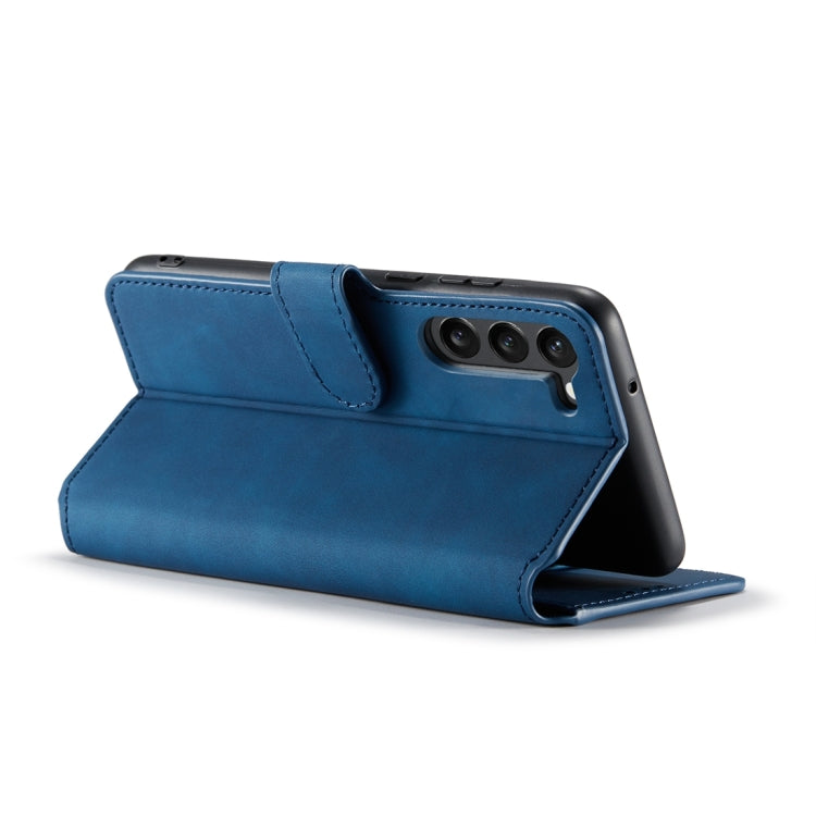 For Samsung Galaxy S23+ 5G DG.MING Retro Oil Edge Flip Leather Phone Case(Blue) - Galaxy S23+ 5G Cases by DG.MING | Online Shopping UK | buy2fix