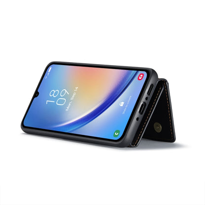 For Samsung Galaxy A34 5G DG.MING M2 Series 3-Fold Multi Card Bag + Magnetic Phone Case(Black) - Galaxy Phone Cases by DG.MING | Online Shopping UK | buy2fix