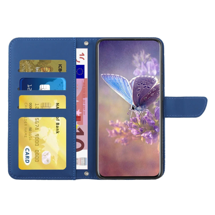 For Xiaomi 14 Ultra Skin Feel Butterfly Embossed Flip Leather Phone Case(Blue) - 14 Ultra Cases by buy2fix | Online Shopping UK | buy2fix