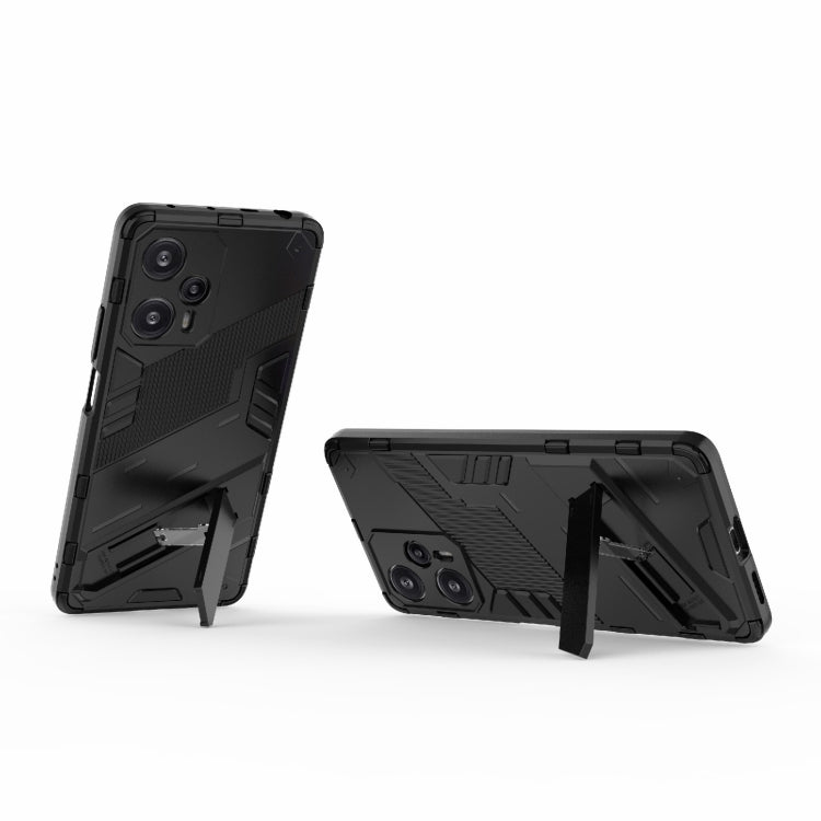 For Xiaomi Redmi Note 12 Turbo 5G Punk Armor 2 in 1 PC + TPU Phone Case(Black) - Xiaomi Cases by buy2fix | Online Shopping UK | buy2fix