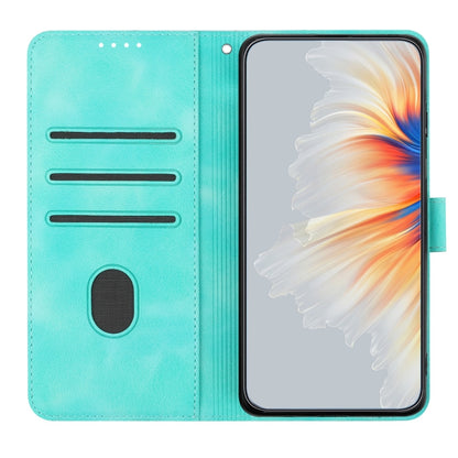 For Xiaomi Redmi K70 Heart Pattern Skin Feel Leather Phone Case(Light Blue) - K70 Cases by buy2fix | Online Shopping UK | buy2fix