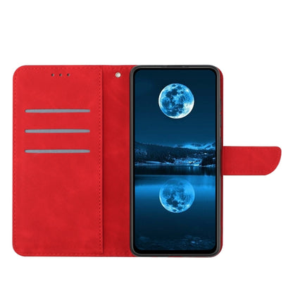 For Motorola Edge 5G 2024 Stitching Embossed Leather Phone Case(Red) - Motorola Cases by buy2fix | Online Shopping UK | buy2fix