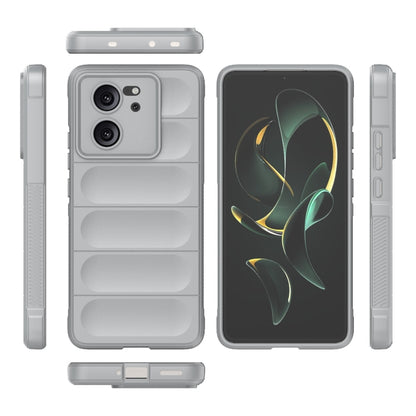 For Xiaomi Redmi K60 Ultra Magic Shield TPU + Flannel Phone Case(Grey) - Redmi K60 Ultra Cases by buy2fix | Online Shopping UK | buy2fix