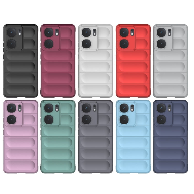 For vivo iQOO Neo9 Magic Shield TPU + Flannel Phone Case(Black) - iQOO Neo9 Cases by buy2fix | Online Shopping UK | buy2fix