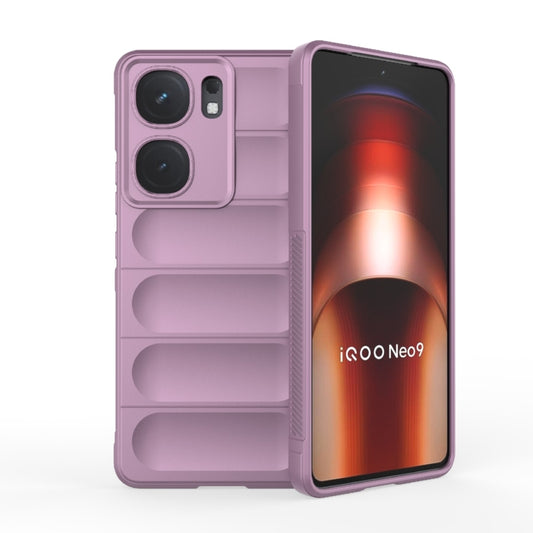 For vivo iQOO Neo9 Magic Shield TPU + Flannel Phone Case(Purple) - iQOO Neo9 Cases by buy2fix | Online Shopping UK | buy2fix