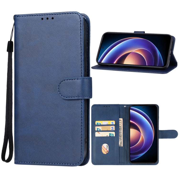 For Xiaomi Redmi 12 5G Leather Phone Case(Blue) - Xiaomi Cases by buy2fix | Online Shopping UK | buy2fix