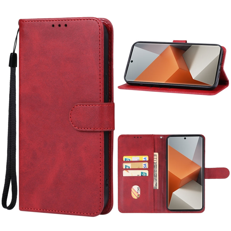 For Xiaomi Redmi Note 13 Pro+ Leather Phone Case(Red) - Xiaomi Cases by buy2fix | Online Shopping UK | buy2fix