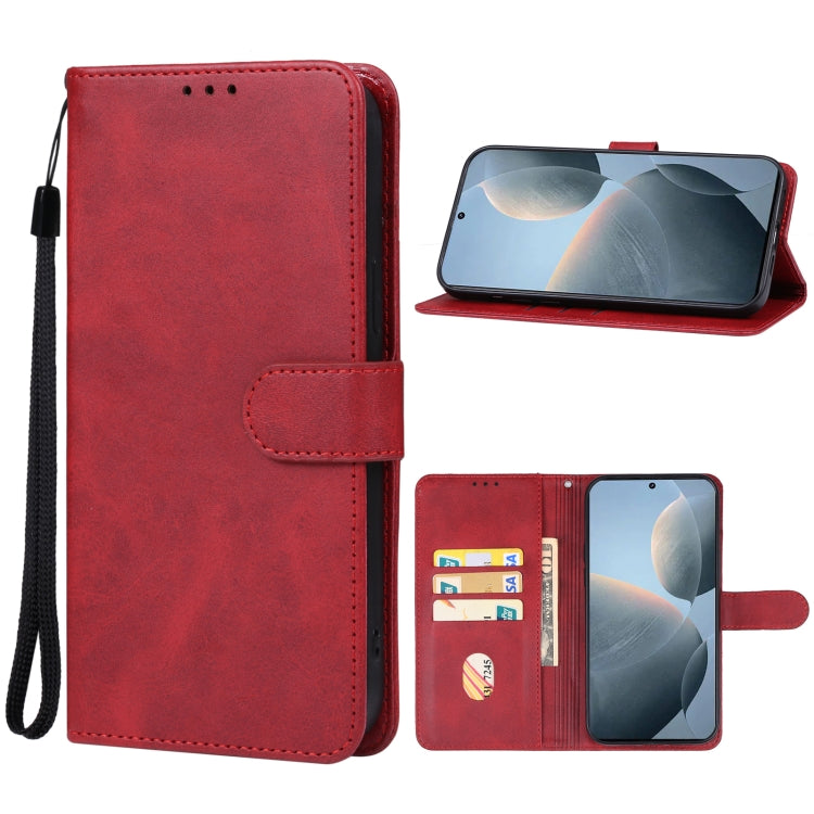 For Xiaomi Redmi K70E Leather Phone Case(Red) - K70E Cases by buy2fix | Online Shopping UK | buy2fix