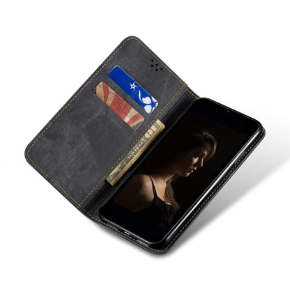 For Google Pixel 9 / 9 Pro Denim Texture Casual Style Horizontal Flip Leather Case(Black) - Google Cases by buy2fix | Online Shopping UK | buy2fix