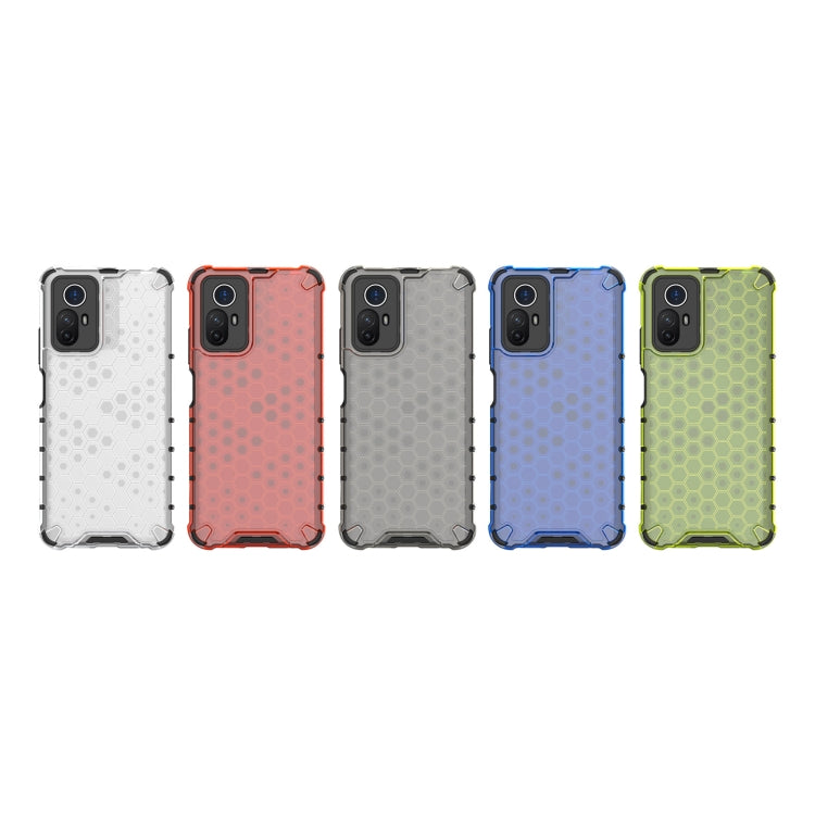 For Xiaomi Note 12S 4G Global Shockproof Honeycomb PC + TPU Phone Case(Blue) - Xiaomi Cases by buy2fix | Online Shopping UK | buy2fix