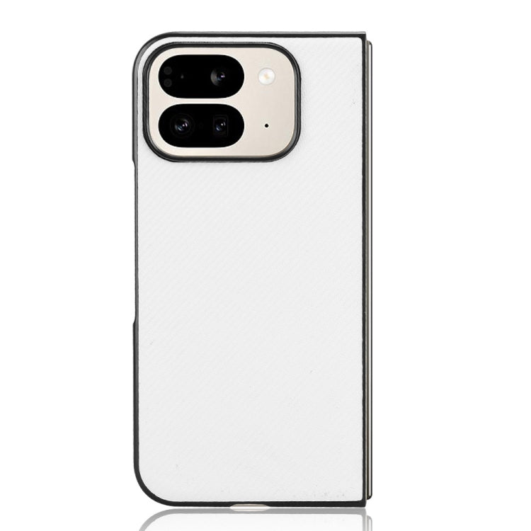 For Google Pixel 9 Pro Fold PU Leather PC Phone Case(White) - Google Cases by buy2fix | Online Shopping UK | buy2fix