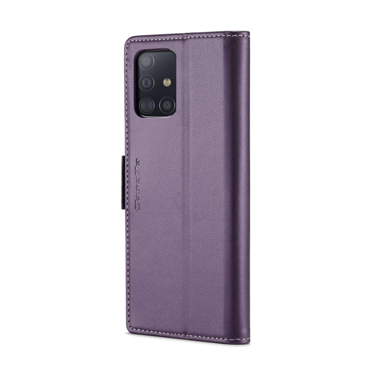 For Samsung Galaxy A51 4G/M40s CaseMe 023 Butterfly Buckle Litchi Texture RFID Anti-theft Leather Phone Case(Pearly Purple) - Galaxy Phone Cases by CaseMe | Online Shopping UK | buy2fix