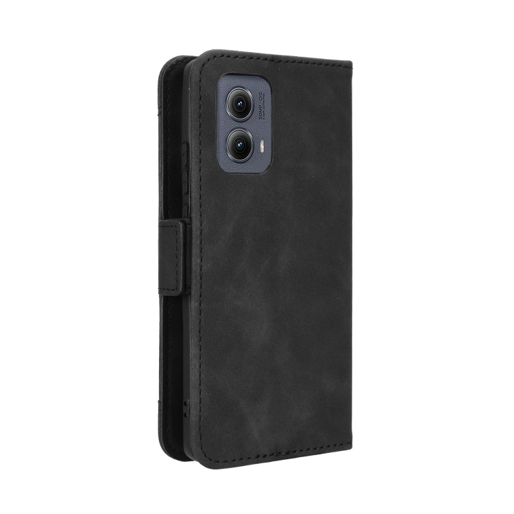 For Motorola Edge 2024 5G Skin Feel Calf Texture Card Slots Leather Phone Case(Black) - Motorola Cases by buy2fix | Online Shopping UK | buy2fix