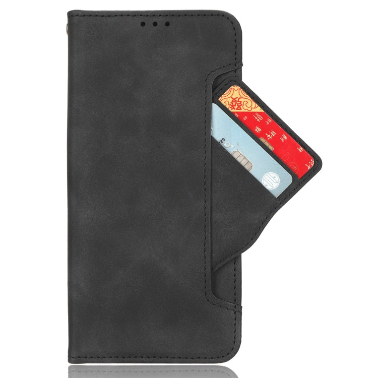 For Motorola Edge 2024 5G Skin Feel Calf Texture Card Slots Leather Phone Case(Black) - Motorola Cases by buy2fix | Online Shopping UK | buy2fix