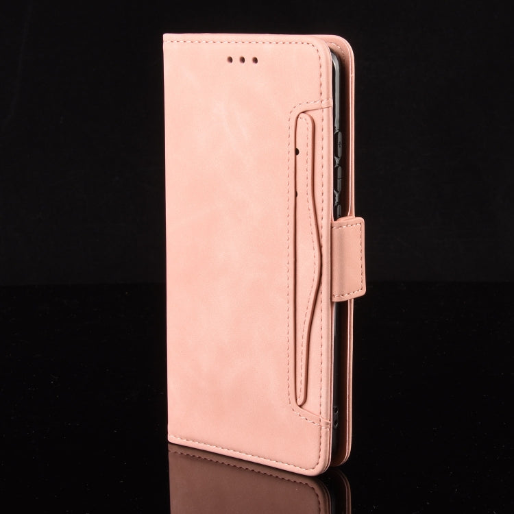 For Xiaomi Poco C61 / Redmi A3 Skin Feel Calf Texture Card Slots Leather Phone Case(Pink) - Xiaomi Cases by buy2fix | Online Shopping UK | buy2fix