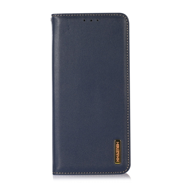 For Xiaomi 14 Pro KHAZNEH Nappa Top Layer Cowhide Leather Phone Case(Blue) - 14 Pro Cases by buy2fix | Online Shopping UK | buy2fix