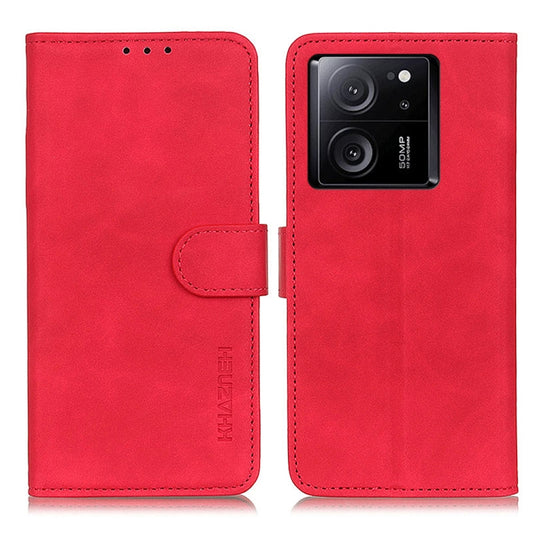 For Xiaomi 13T 5G / Redmi K60 Ultra 5G KHAZNEH Retro Texture Flip Leather Phone Case(Red) - Redmi K60 Ultra Cases by buy2fix | Online Shopping UK | buy2fix