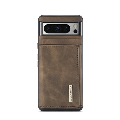 For Google Pixel 8 Pro DG.MING M1 Series 3-Fold Multi Card Wallet + Magnetic Phone Case(Coffee) - Google Cases by DG.MING | Online Shopping UK | buy2fix