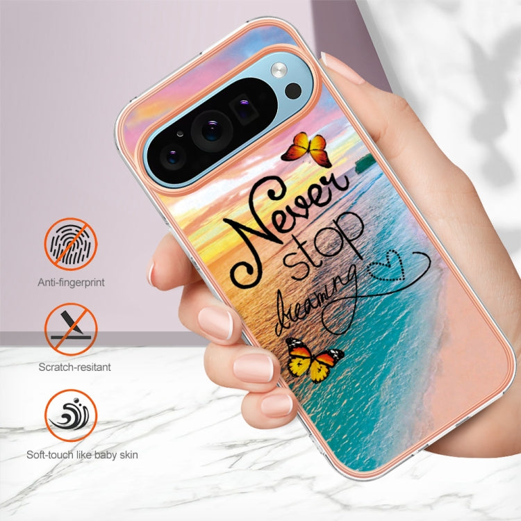 For Google Pixel 9 / 9 Pro Electroplating IMD TPU Phone Case(Dream Butterfly) - Google Cases by buy2fix | Online Shopping UK | buy2fix