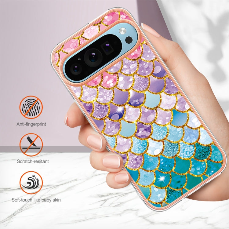 For Google Pixel 9 / 9 Pro Electroplating IMD TPU Phone Case(Colorful Scales) - Google Cases by buy2fix | Online Shopping UK | buy2fix