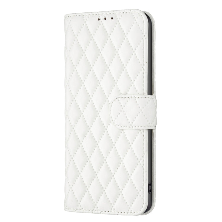 For Google Pixel 9 Pro Diamond Lattice Wallet Leather Flip Phone Case(White) - Google Cases by buy2fix | Online Shopping UK | buy2fix