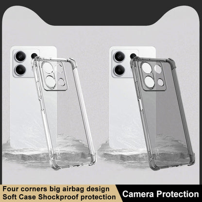 For Xiaomi Redmi Note 13 5G Global imak Shockproof Airbag TPU Phone Case(Transparent) - Xiaomi Cases by imak | Online Shopping UK | buy2fix