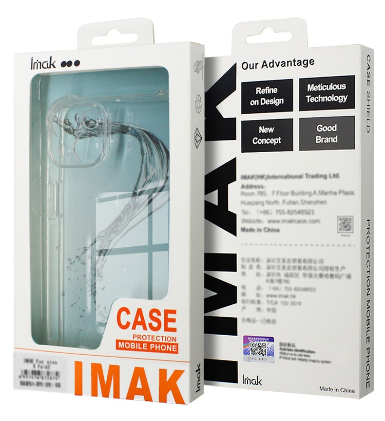 For Xiaomi Redmi Note 13 5G Global imak Shockproof Airbag TPU Phone Case(Transparent) - Xiaomi Cases by imak | Online Shopping UK | buy2fix