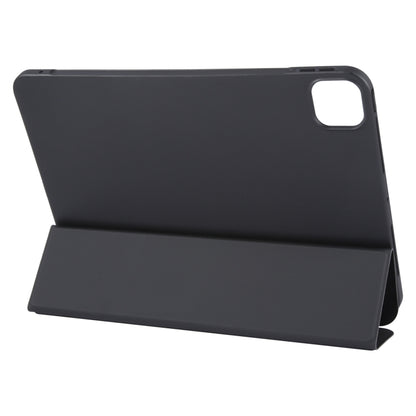 For iPad Pro 13 2024 GEBEI 3-folding Holder Shockproof Flip Leather Tablet Case(Black) - iPad Pro 13 2024 Cases by GEBEI | Online Shopping UK | buy2fix