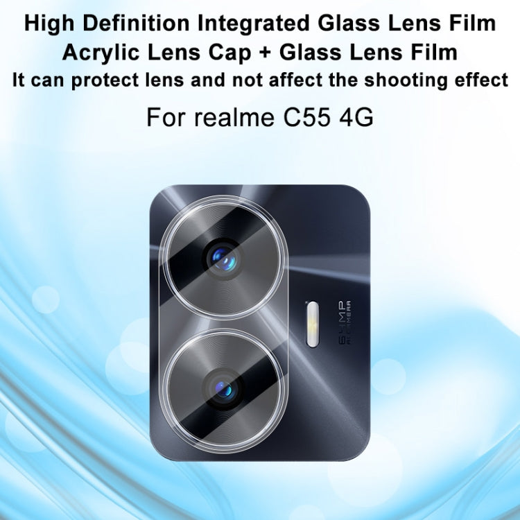 For Realme C55 4G imak Integrated Rear Camera Lens Tempered Glass Film - Other by imak | Online Shopping UK | buy2fix