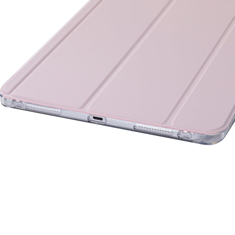 For iPad Air 11 2024 / iPad Pro 11 3-Fold Lock Buckle Leather Smart Tablet Case(Pink) - iPad Pro 11 (2022/2021) Cases by buy2fix | Online Shopping UK | buy2fix