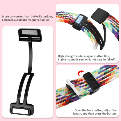 Magnetic Fold Clasp Woven Watch Band For Apple Watch 2 38mm(Starlight Color) - Watch Bands by buy2fix | Online Shopping UK | buy2fix