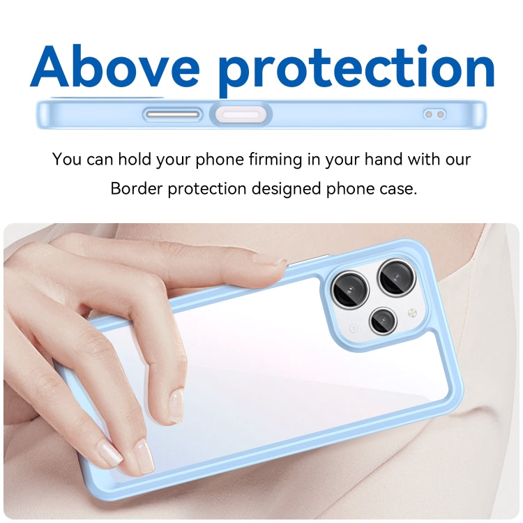 For Xiaomi Poco M6 Pro 5G Colorful Series Acrylic Hybrid TPU Phone Case(Blue) - Xiaomi Cases by buy2fix | Online Shopping UK | buy2fix