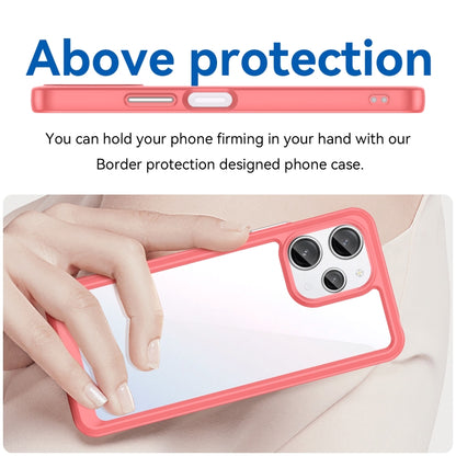 For Xiaomi Poco M6 Pro 5G Colorful Series Acrylic Hybrid TPU Phone Case(Red) - Xiaomi Cases by buy2fix | Online Shopping UK | buy2fix