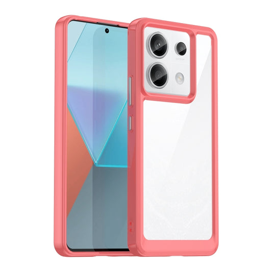 For Xiaomi Redmi Note 13 Pro 5G Colorful Series Acrylic Hybrid TPU Phone Case(Red) - Note 13 Pro Cases by buy2fix | Online Shopping UK | buy2fix