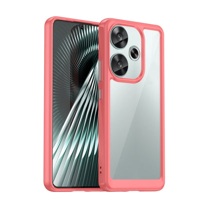 For Xiaomi Redmi Turbo 3 Colorful Series Acrylic Hybrid TPU Phone Case(Red) - Xiaomi Cases by buy2fix | Online Shopping UK | buy2fix