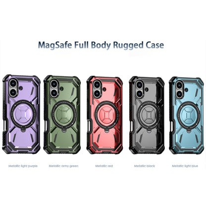 For iPhone 16 Plus Armor Series Holder Phone Case(Blue) - iPhone 16 Plus Cases by buy2fix | Online Shopping UK | buy2fix