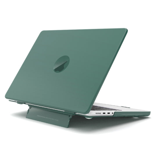 For Macbook Pro 16.2 2023 A2991/A2780 Frosted Translucent Laptop Protective Case(Dark Green) - MacBook Pro Cases by buy2fix | Online Shopping UK | buy2fix