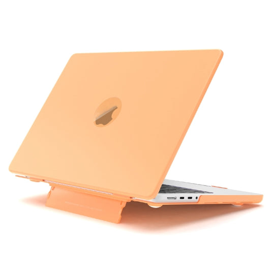 For Macbook Pro 16.2 2023 A2991/A2780 Frosted Translucent Laptop Protective Case(Yellow) - MacBook Pro Cases by buy2fix | Online Shopping UK | buy2fix