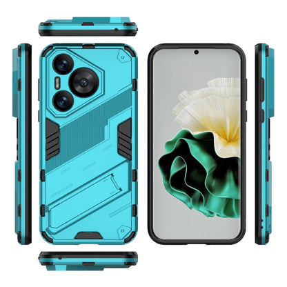 For Huawei Pura 70 Punk Armor 2 in 1 PC + TPU Phone Case with Holder(Blue) - Huawei Cases by buy2fix | Online Shopping UK | buy2fix