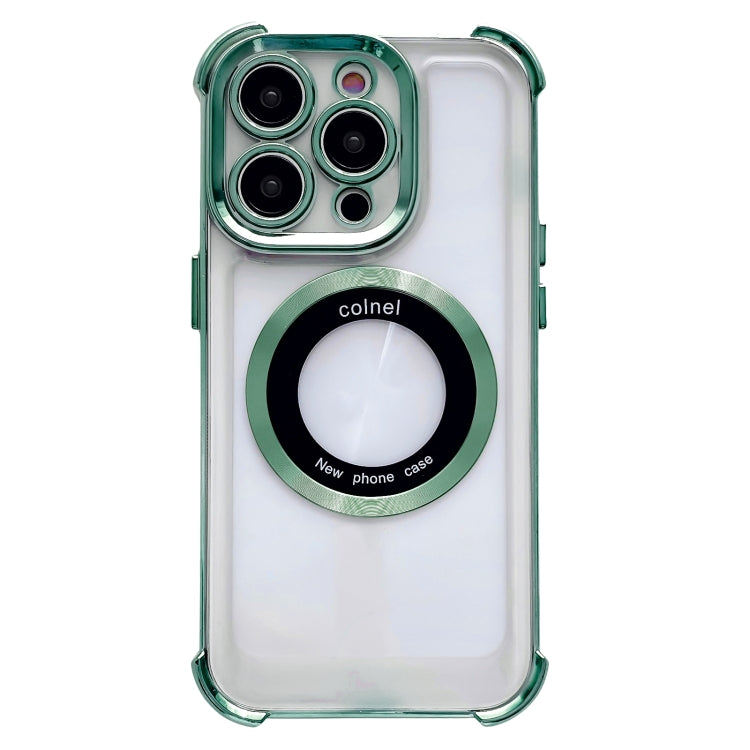 For iPhone 11 Pro 6D Electroplating Armor Magsafe Phone Case(Green) - iPhone 11 Pro Cases by buy2fix | Online Shopping UK | buy2fix