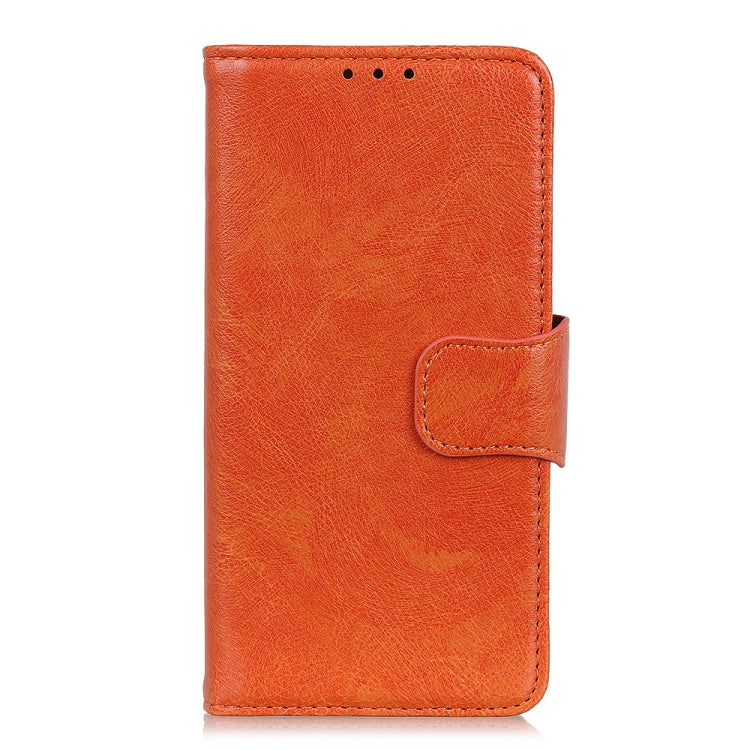 For iPhone 16 Pro Max Nappa Texture Leather Case(Orange) - iPhone 16 Pro Max Cases by buy2fix | Online Shopping UK | buy2fix