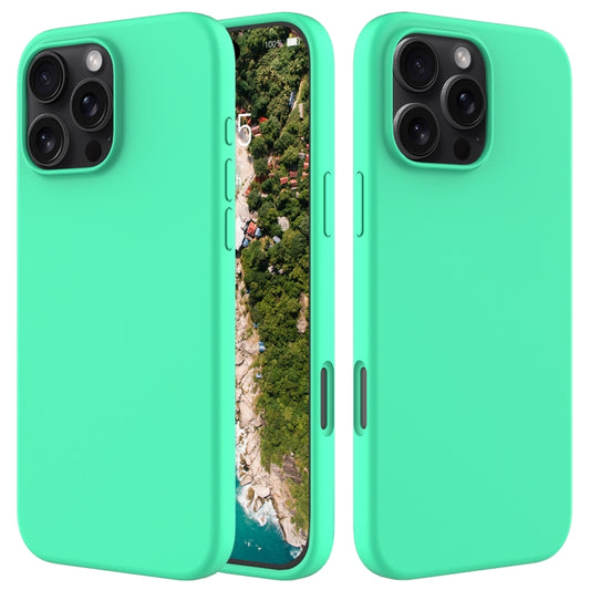 For iPhone 16 Pro Max Solid Color Silicone Phone Case(Green) - More iPhone Cases by buy2fix | Online Shopping UK | buy2fix