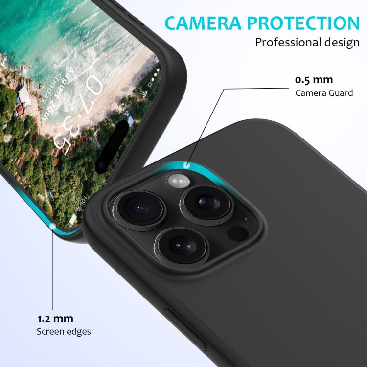 For iPhone 16 Pro Solid Color Silicone Phone Case(Black) - More iPhone Cases by buy2fix | Online Shopping UK | buy2fix