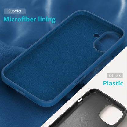 For iPhone 16 Plus Solid Color Silicone Phone Case(Cobalt Blue) - More iPhone Cases by buy2fix | Online Shopping UK | buy2fix