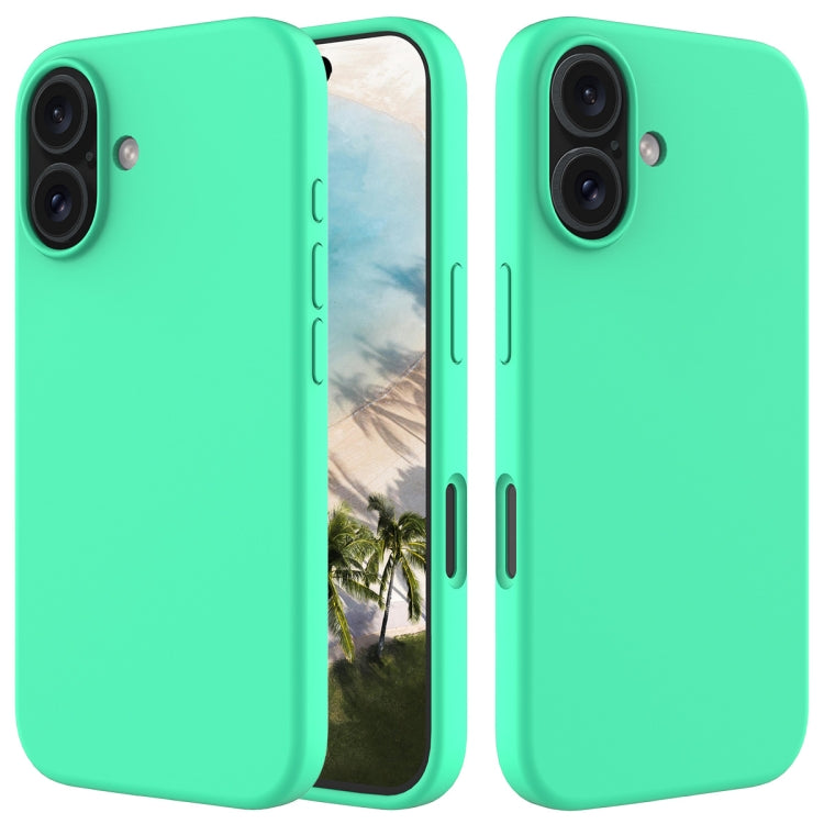 For iPhone 16 Plus Solid Color Silicone Phone Case(Green) - More iPhone Cases by buy2fix | Online Shopping UK | buy2fix